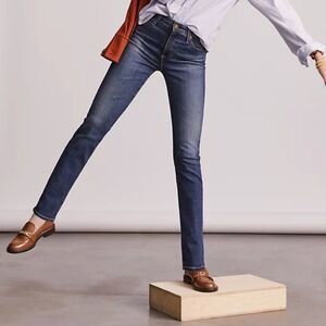 AG Adriano Goldschmied Blue Straight Leg Jeans